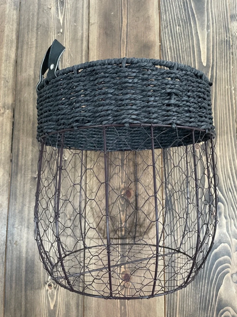 Large Wired Decorative Storage Basket